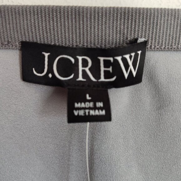 Ladies SZ L J Crew Gwyneth Storm Cloud Chiffon Skirt - Picture 4 of 4
